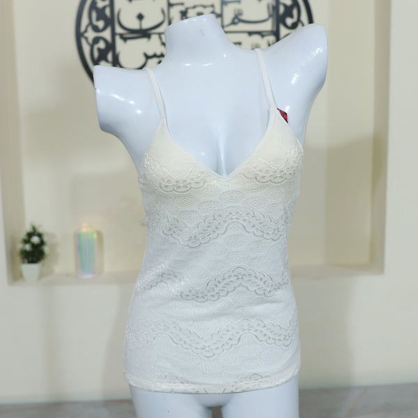 Net Paded Camisole Gersi Ready Made Stuff