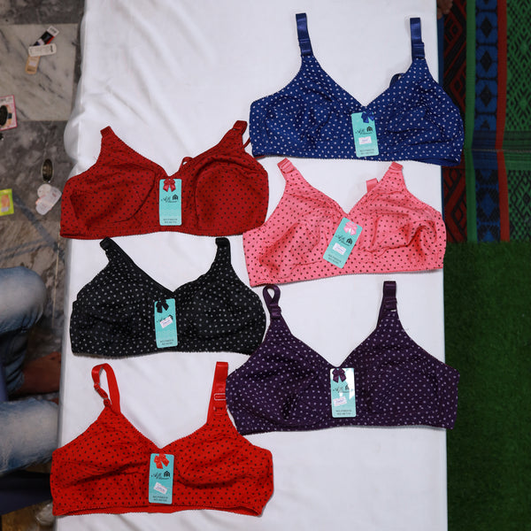 Digital Printed Cotton Non Padded Bra